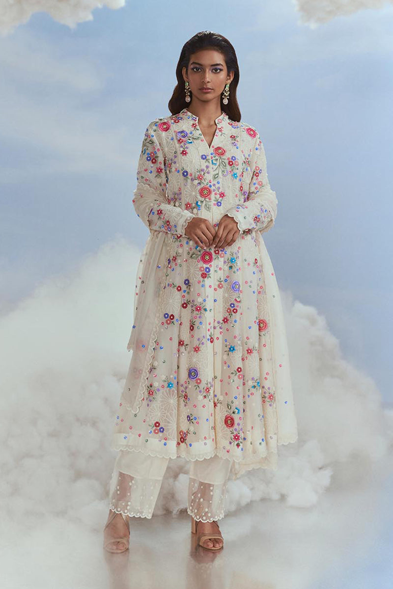 FS/49 - Mehtab Bagh Lunar Blossom Kalidar Kurta set