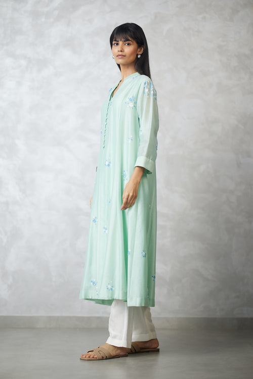 NB Dottie Embroidered Kalidar Kurta
