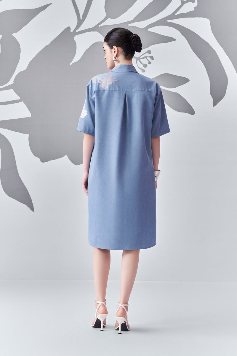 slouchy shirt dress Floral Slouchy T-Shirt Dress