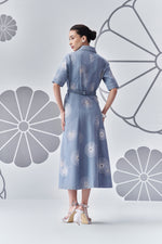 NB UR-32 Chrysanthemum Denim Dress