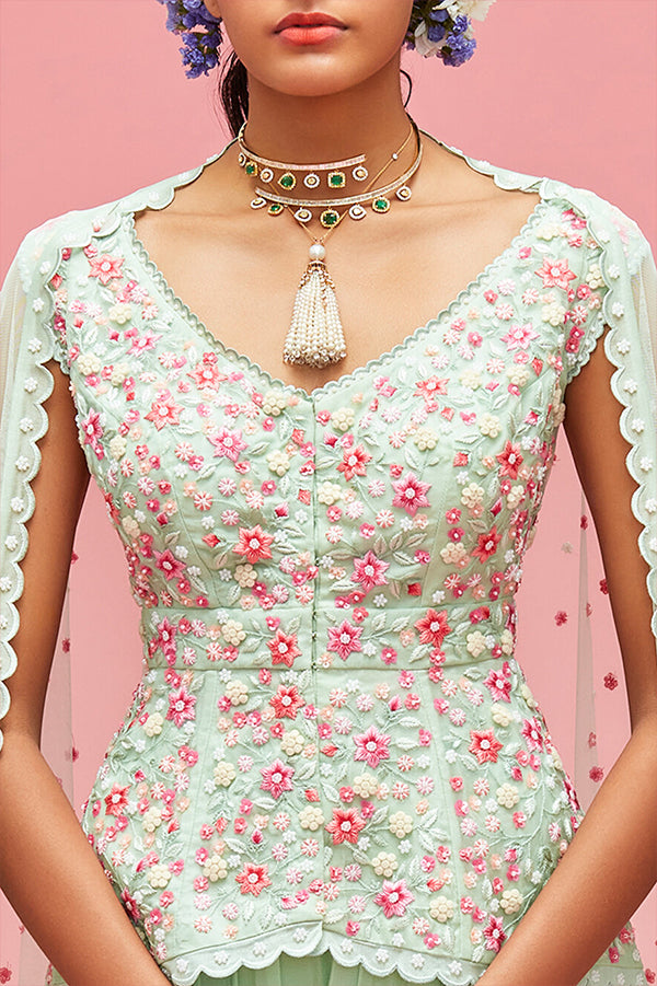 Nishat Bagh Embroidered Lehenga Set NACHIKET BARVE Nishat Bagh Embroidered Lehenga Set NACHIKET BARVE
