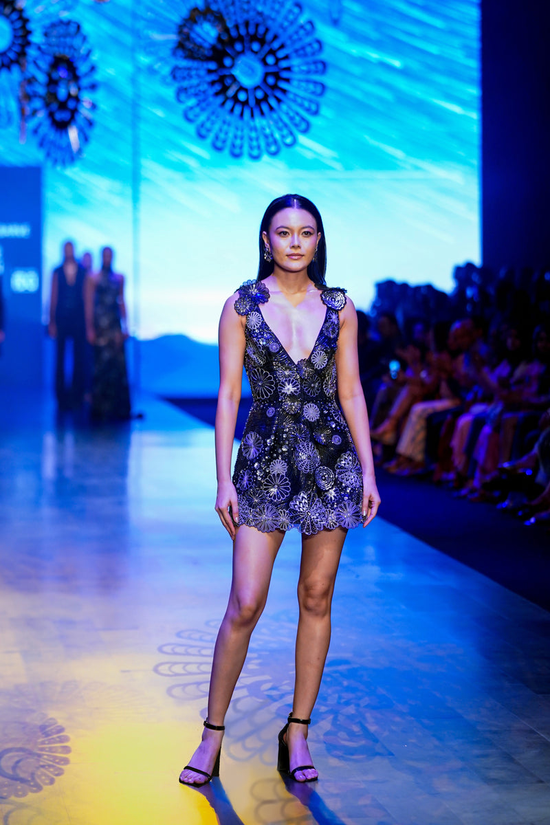 galaxy mini dress Galaxy Juliette Sequin Mini Dress